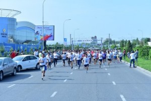 Общегородской пробег, состоявшегося 1 мая в Шымкенте